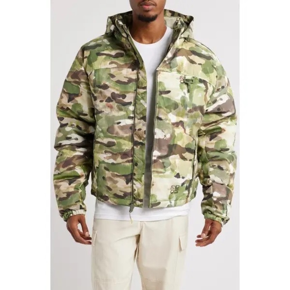 RC Outdoor Supply Nylon Puffer Jacket Watercolor Camo